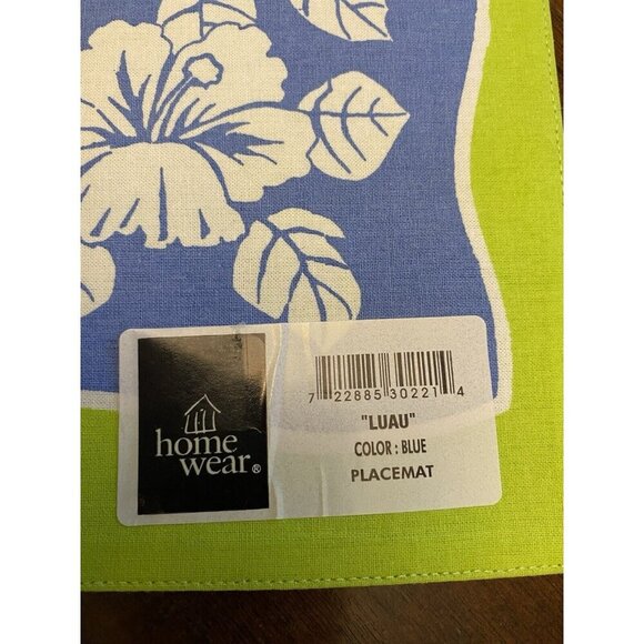 Lot Of 8 Placemats & 8 Napkin Set Home Wear "Luau" Placemats & Napkins Floral - Picture 3 of 16